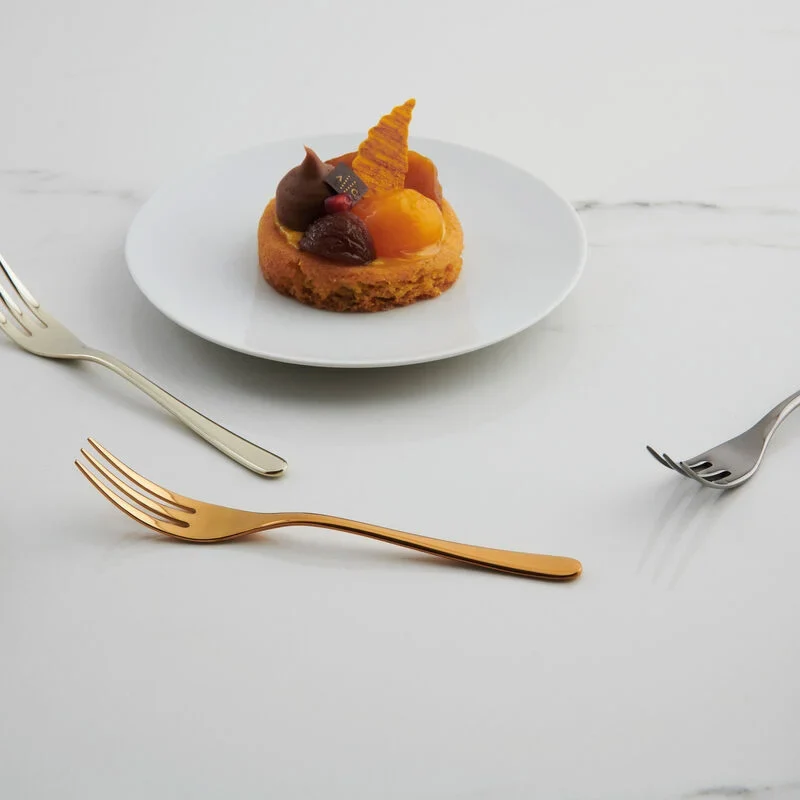 Sambonet Set 6 pz Forchettine Dolce Royal Confezione Regalo Pvd Gold