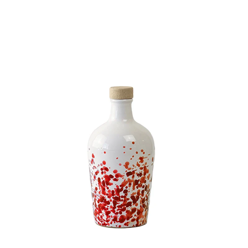 Frantoio Paparella Galassia Olio Extra Vergine di Oliva 100 ml con Piattino Rosso