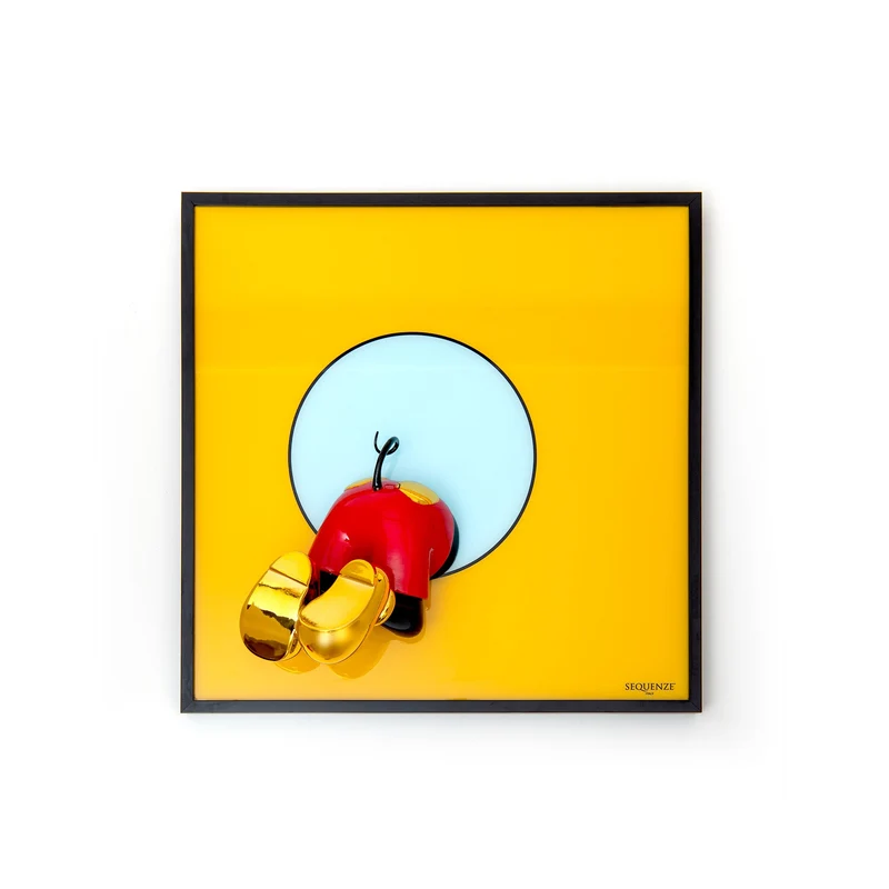 Sequenze Quadro Topofthepop Giallo 40x40 cm