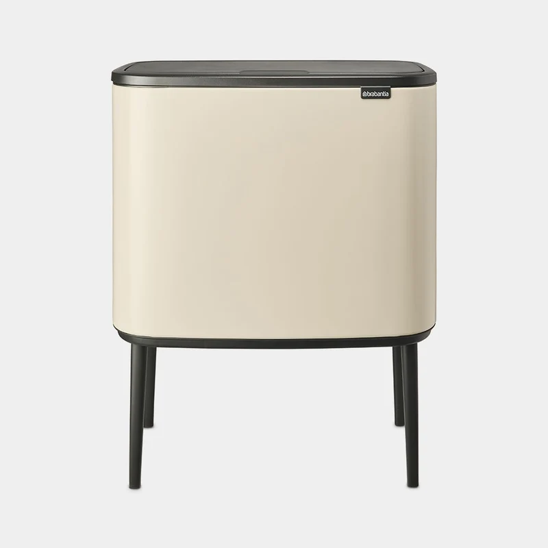 Brabantia Pattumiera Bo Touch 2 Secchi 11+23 Litri Beige