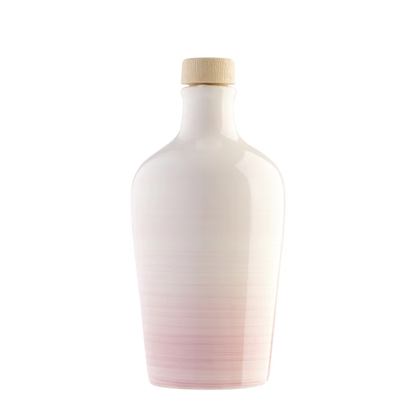 Frantoio Paparella Tramonto Olio Extra Vergine di Oliva 500 ml con Piattino Rosa