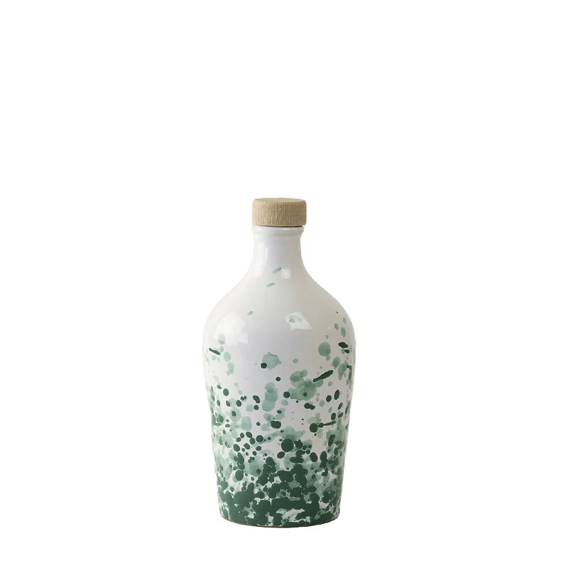 Frantoio Paparella Galassia Olio Extra Vergine di Oliva 100 ml con Piattino Verde