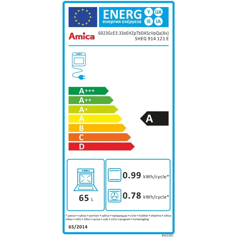 Amica Gas-Kombiherd FineDesign,60cm SHEG 914 121 E