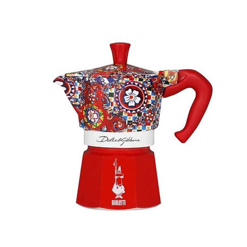 Bialetti Moka Express 3 Tazze con Barattolo di Latta e Caffè Dolce&Gabbana