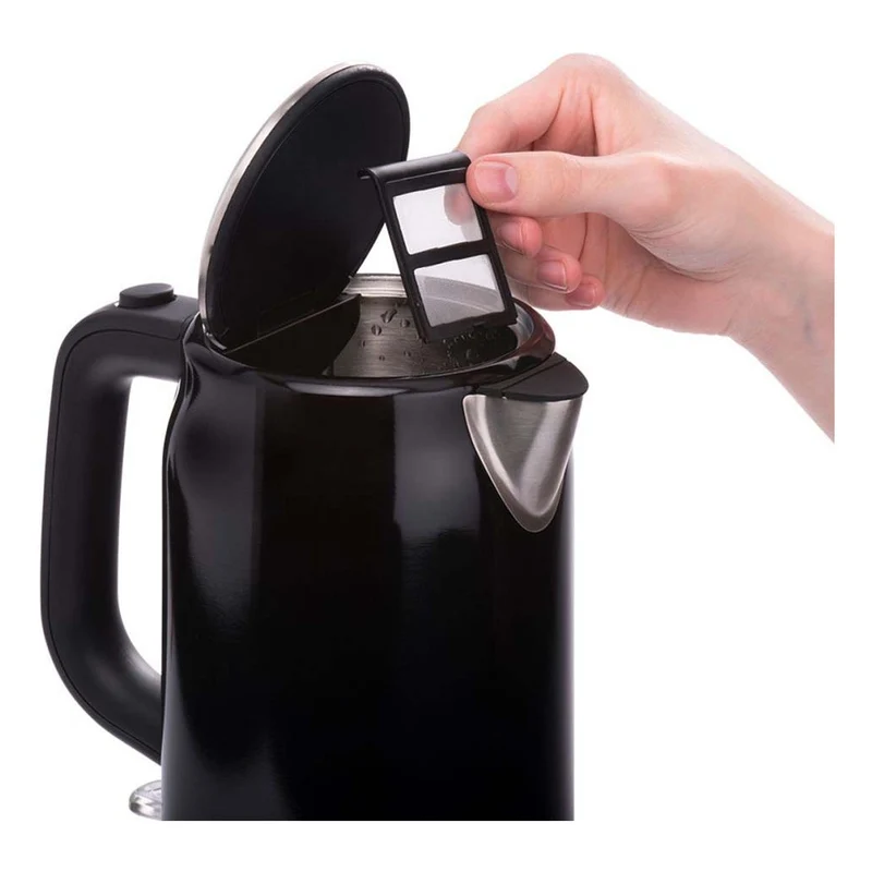 Cloer Wasserkocher lackierter Edelstahl 4510 schwarz glänzend