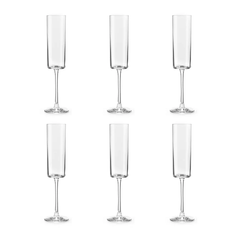 Fade Set 6 Flute Vertical in Vetro 170 ml