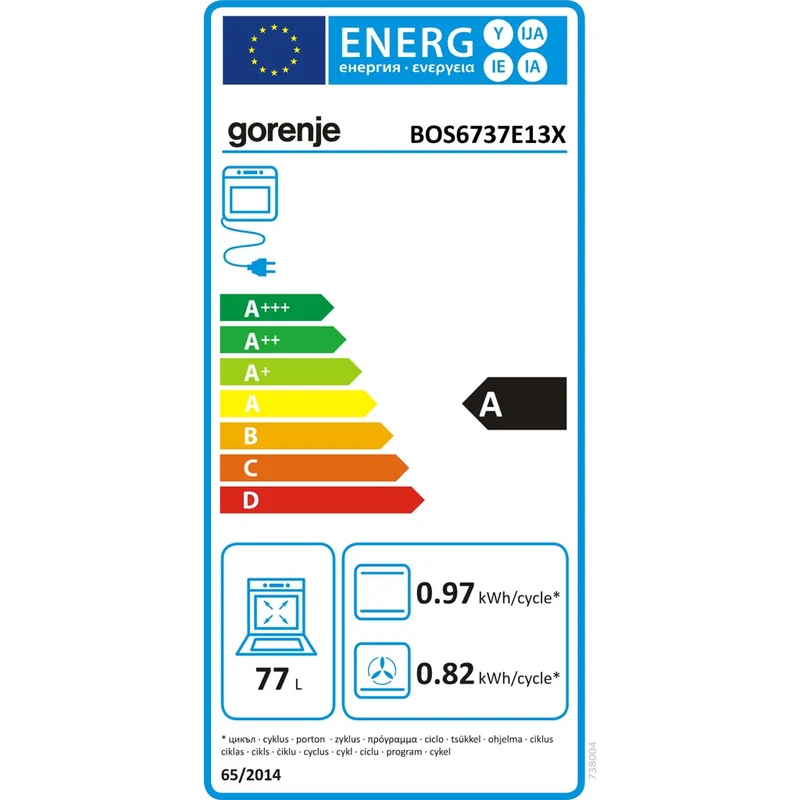 Gorenje EB-Backofen Dampf Heißluft,ExtraSteam BOS 6737 E13X