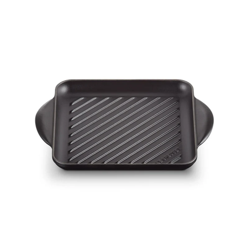 Le Creuset Grill Quadrato Tradition in Ghisa Vetrificata 24 cm Nero