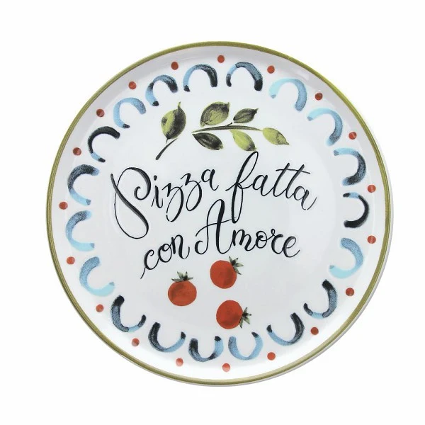 Tognana Andrea Fontebasso Piatto Pizza fatta con amore 33 cm