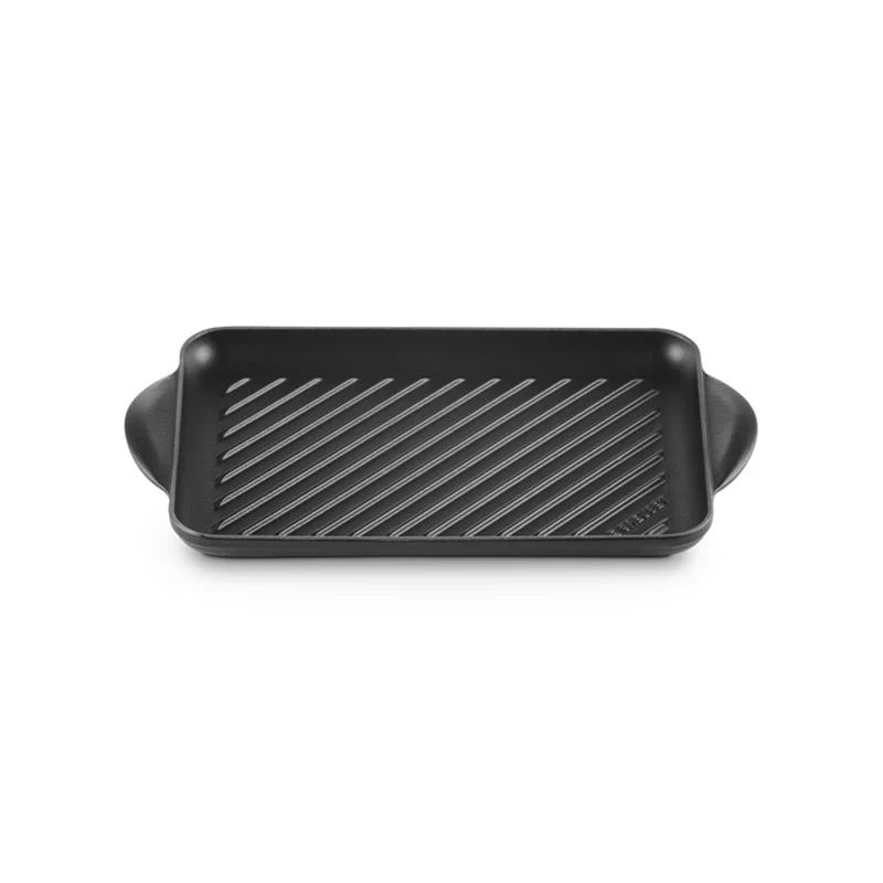 Le Creuset Grill Rettangolare Tradition in Ghisa Vetrificata 32x22 cm Nero