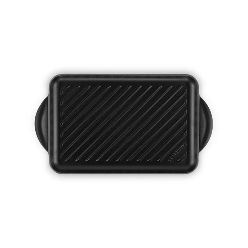 Le Creuset Grill Rettangolare Tradition in Ghisa Vetrificata 32x22 cm Nero