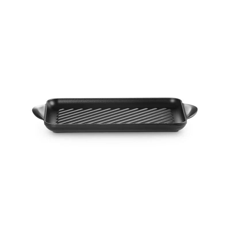Le Creuset Grill Rettangolare Tradition in Ghisa Vetrificata 32x22 cm Nero
