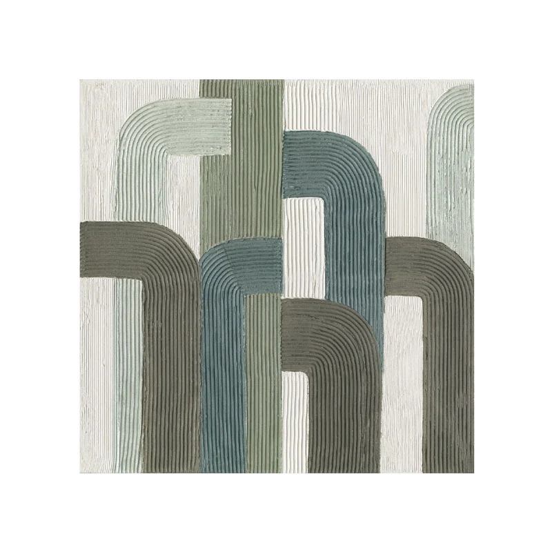 Agave Quadro Green Lines 100x100 cm