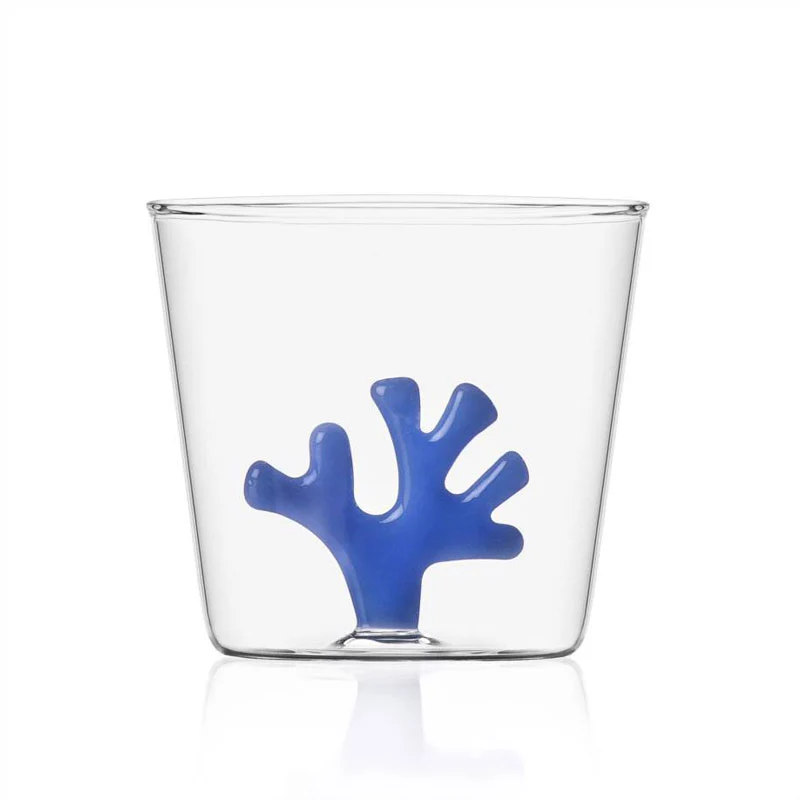 Ichendorf Milano Tumbler Corallo Blu Coral Reef in Vetro