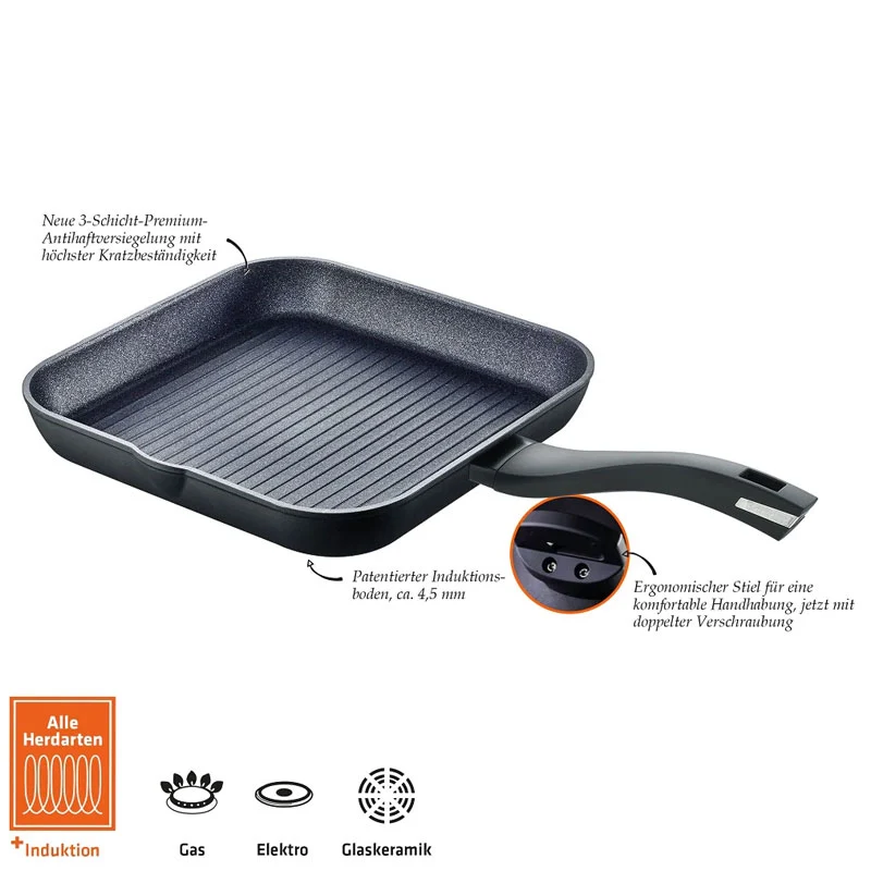 Berndes Bistecchiera Balance Enduro Antiaderente 28x28 cm