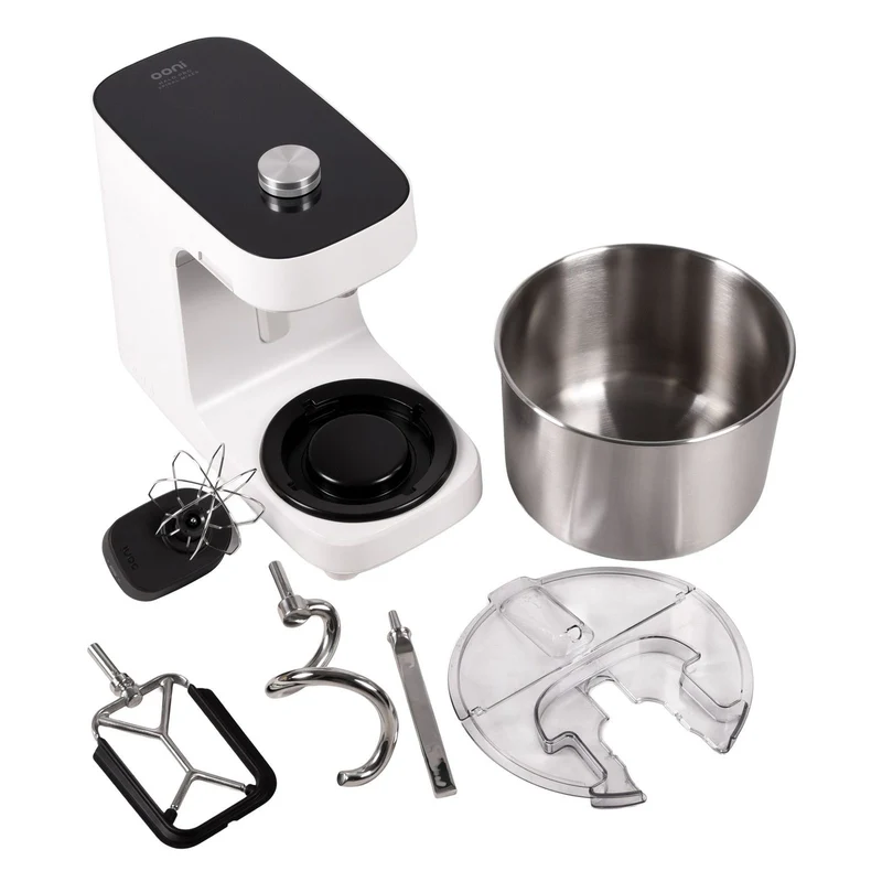 Ooni Halo Pro Professioneller Spiralkneter – 7,3-Liter-Küchenmaschine mit Zubehör
