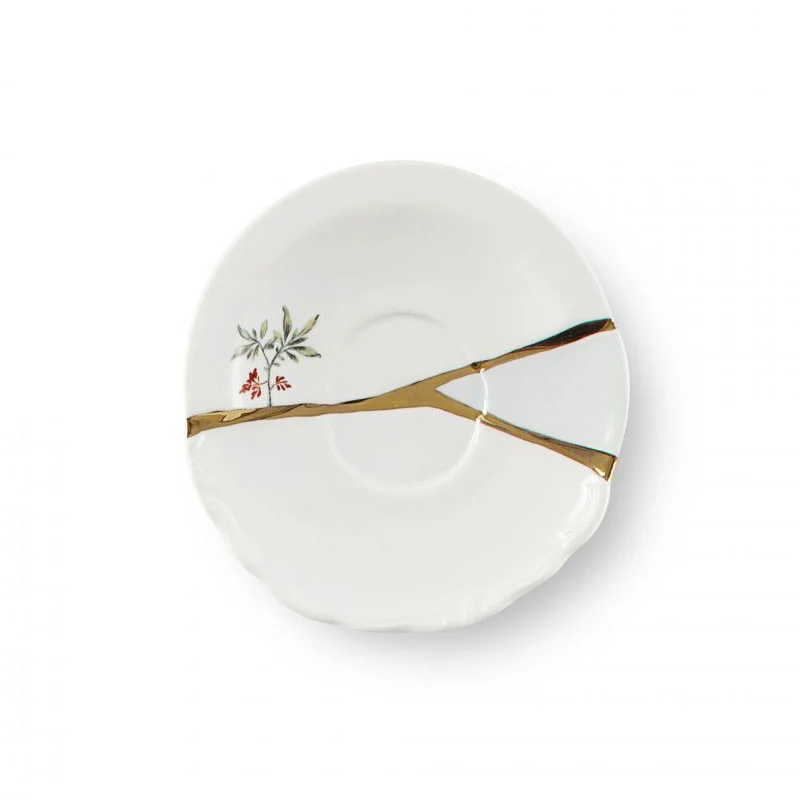 Seletti Tazzina da Caffè Kintsugi con Piattino in Porcellana