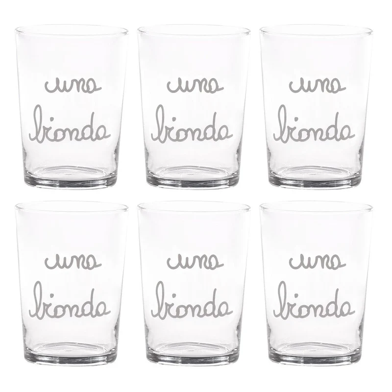 Simple Day Set 6 Bicchieri Birra Una Bionda 50 cl