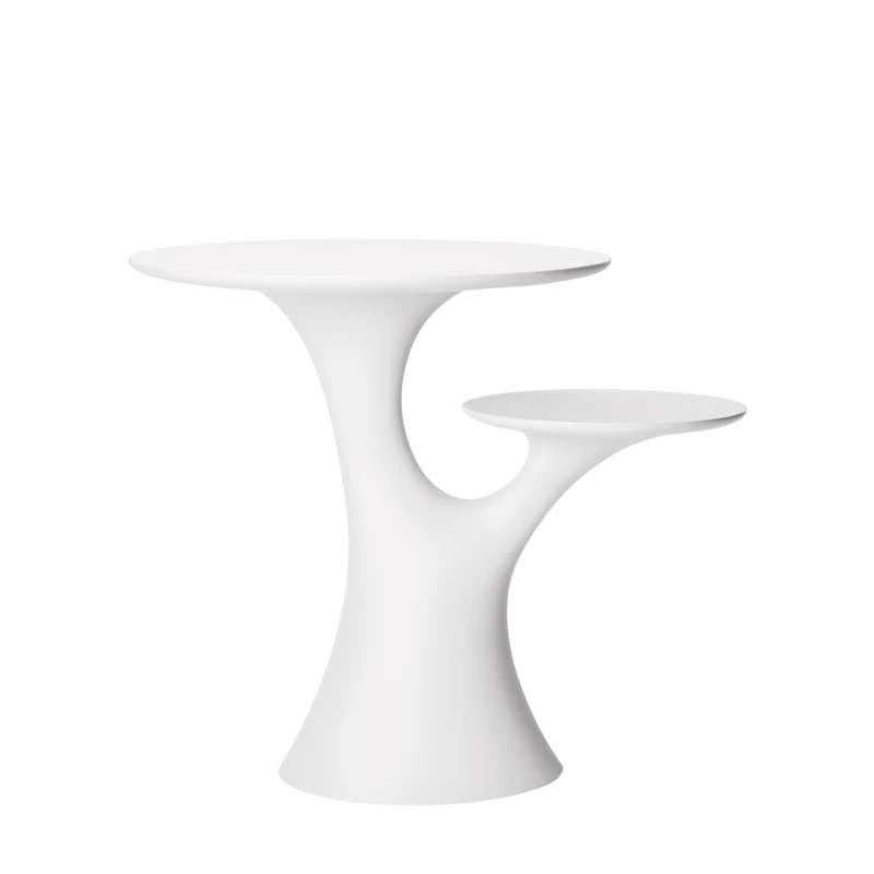 Qeeboo Tavolino Albero dei Conigli Bianco H75 cm