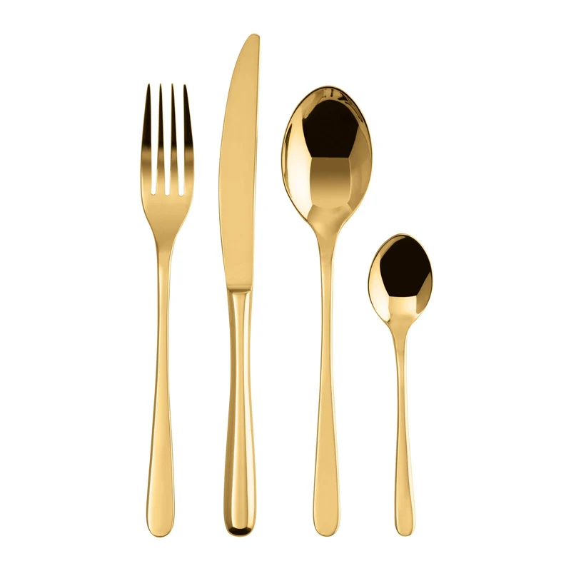Sambonet Servizio di Posate 24 pz Taste PVD Gold in Acciaio Inox