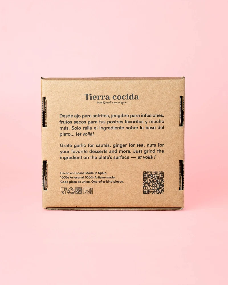 Keramikreibe "Karneval" 12cm für Knoblauch, Ingwer & Gewürze