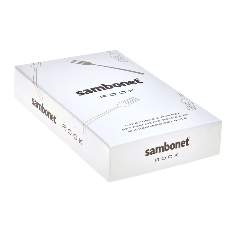 Sambonet Forchettine per dolce Set Regalo 6pezzi Rock