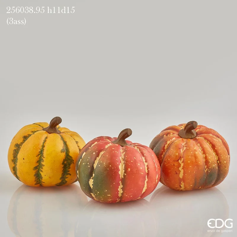 EDG Enzo De Gasperi Set 3 Zucche a Spicchi H11 D15 cm