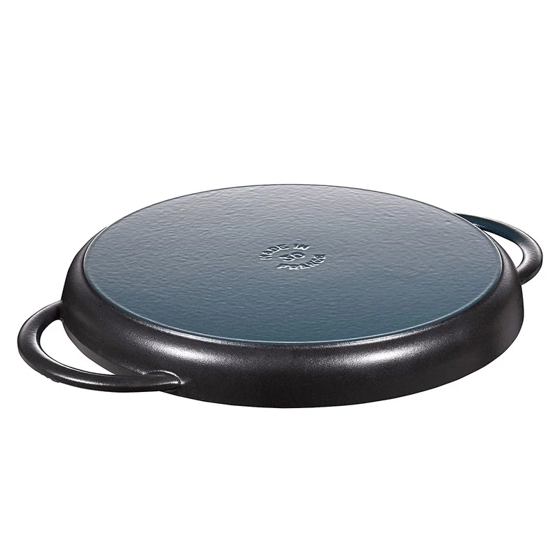 Staub Grill Bistecchiera Rotonda in ghisa 30 cm Nera