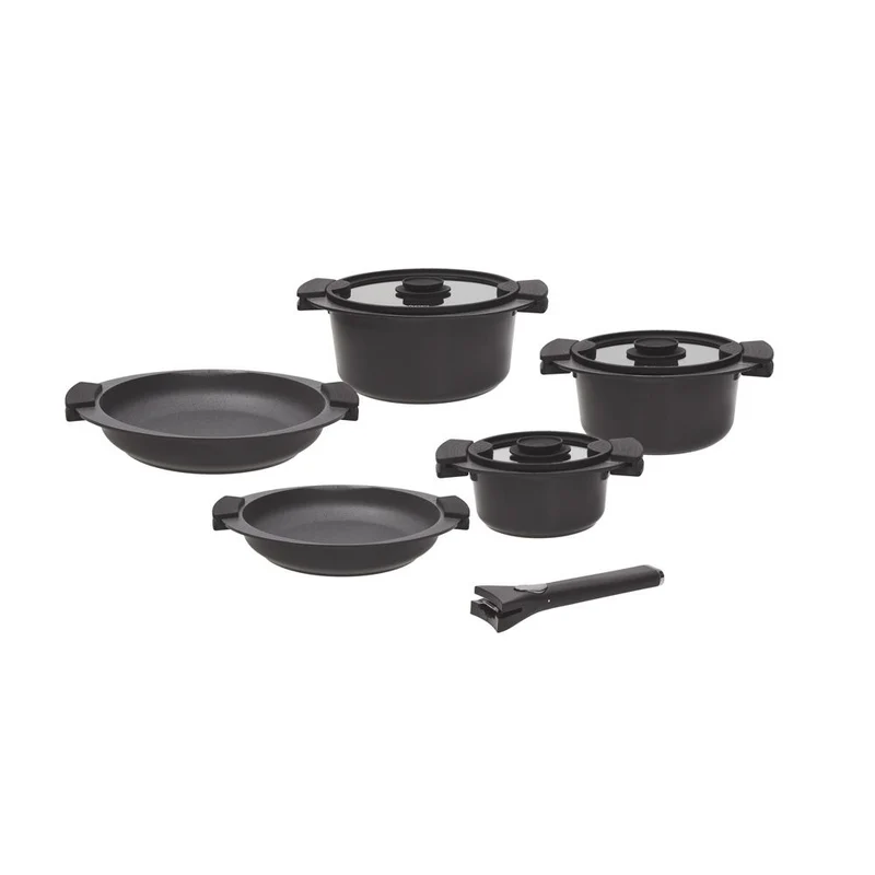 Tognana Batteria Di Pentole e Padelle 8 Pezzi Avantspace Nero