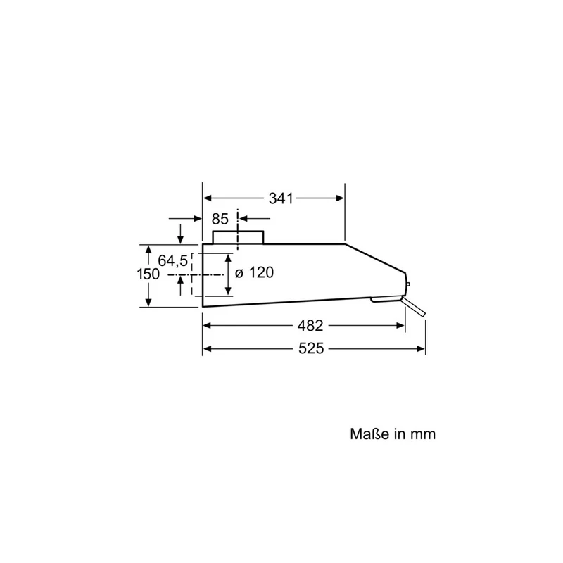Bosch DUL63CC20 Unterbau-Dunstabzugshaube Serie 4 60cm weiß
