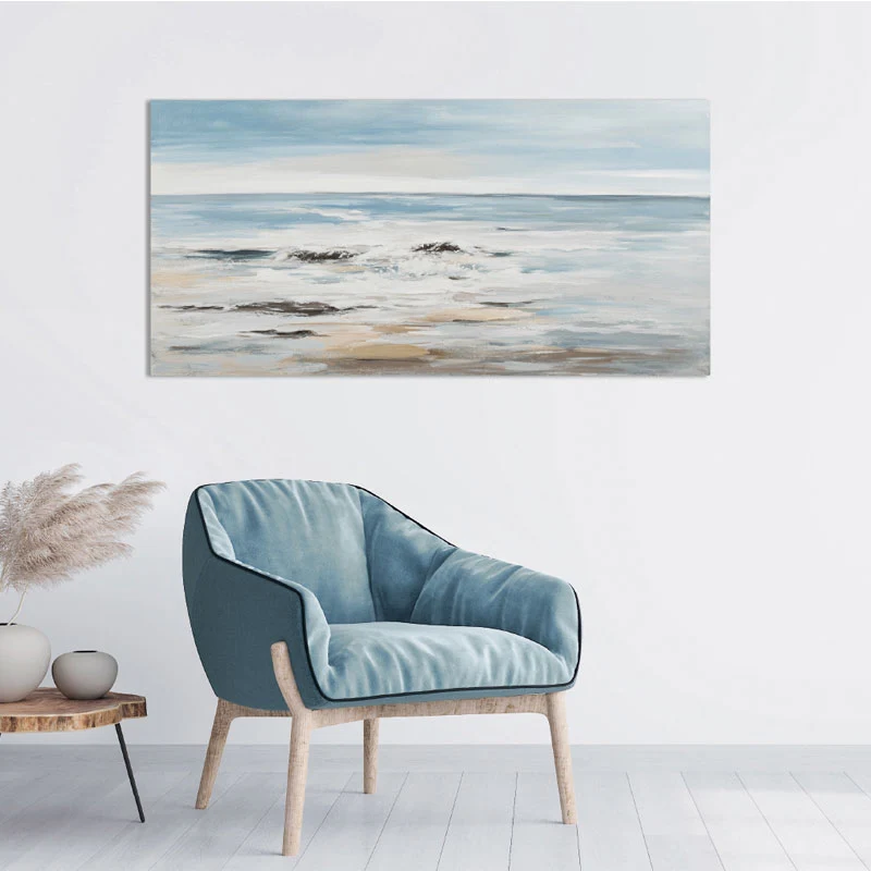 Agave Quadro Seaside Dipinto a Mano 140x70 cm