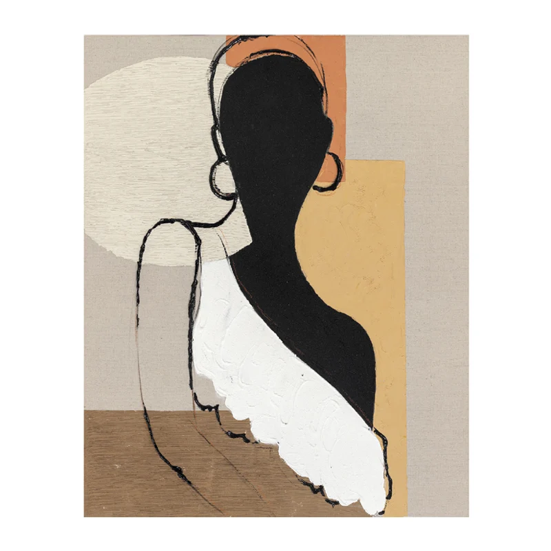 Agave Quadro Elegant Shape 1 Dipinto a Mano 80x100 cm