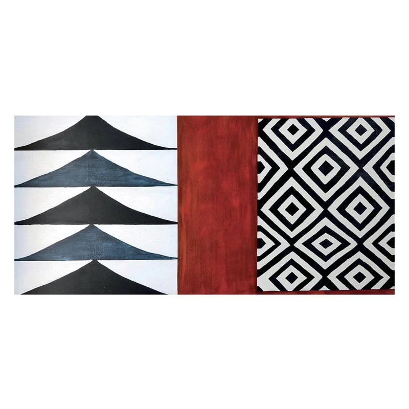 Agave Quadro Kilim Dipinto a Mano 150x70 cm