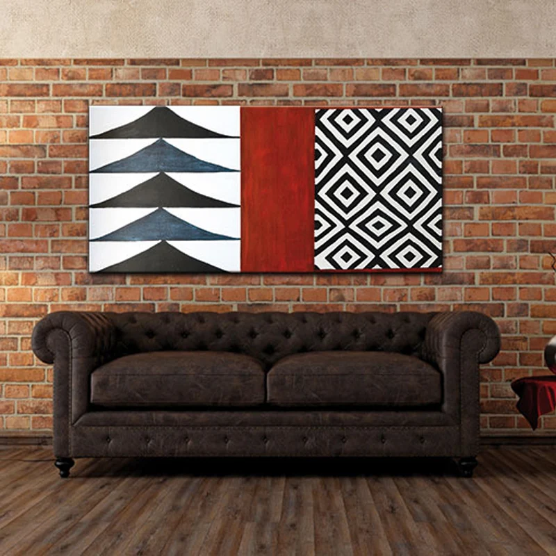 Agave Quadro Kilim Dipinto a Mano 150x70 cm