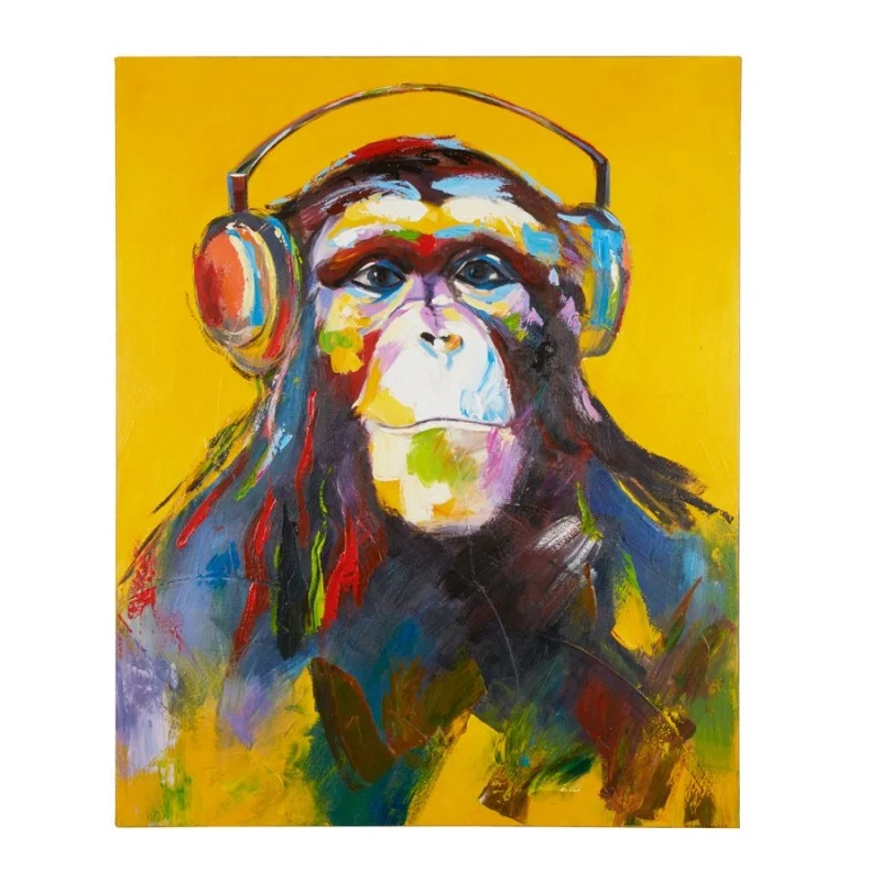 L'Oca Nera Quadro Monkey 80x100 cm