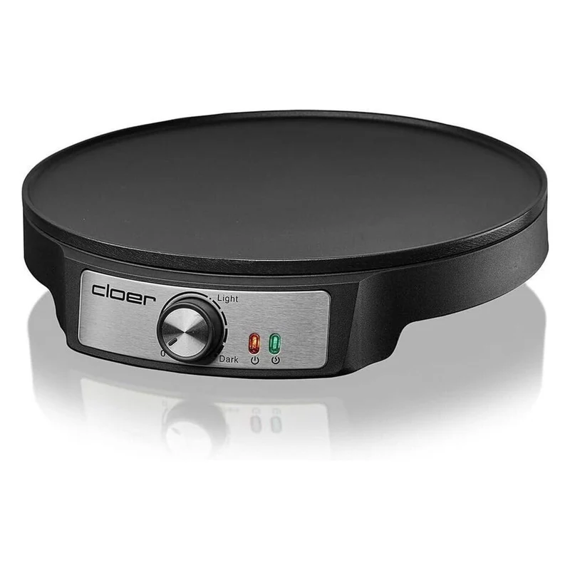 Cloer 6620 Crêpes-Maschine 1 Crepe(s) 1200 W Schwarz, Edelstahl