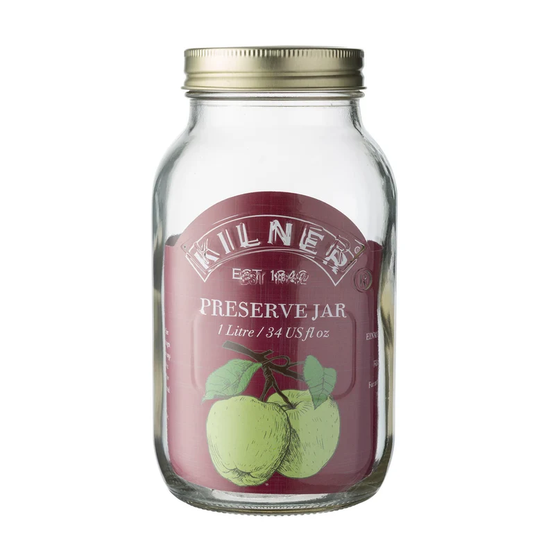 KILNER Einmachglas mit Schraubverschluss, 1 Liter