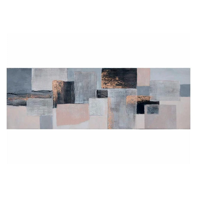 Agave Quadro Dimensioni Astratte Dipinto A Mano 150x50 cm