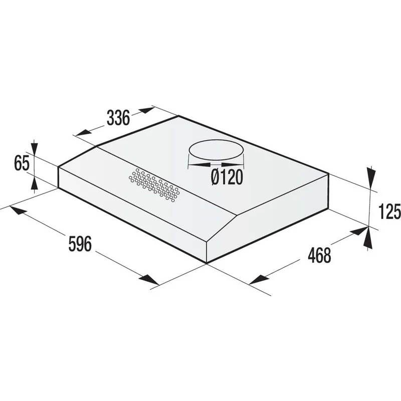 Gorenje WHU 629 ES/S Unterbau-Dunstabzugshaube aus Edelstahl 200m³/h