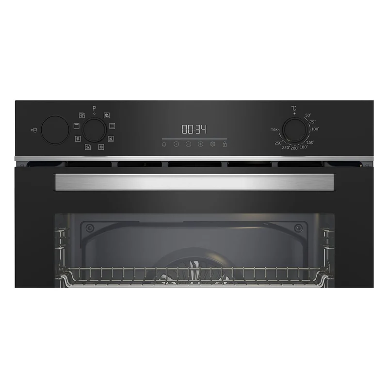 Beko BBIS13300X Einbau-Backofen 72L 2600W 60cm Edelstahl, Schwarz