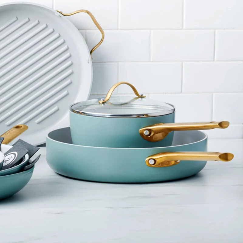 GreenPan Padella con Coperchio Padova D28 cm Sky Blue