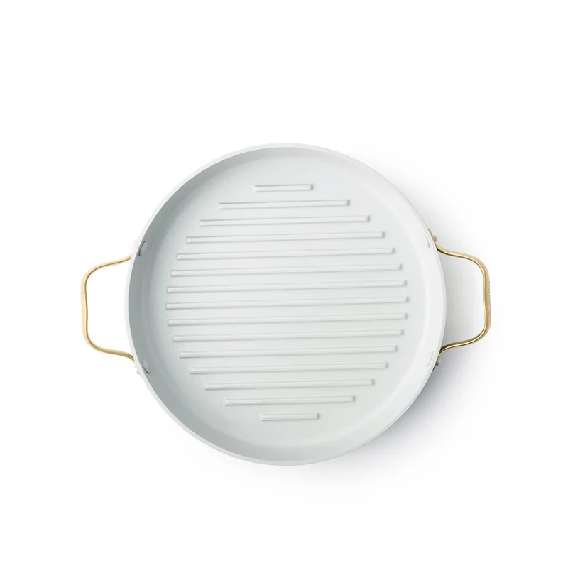 GreenPan Grill Bistecchiera Padova Antiaderente D28 cm con Coperchio Sky Blue