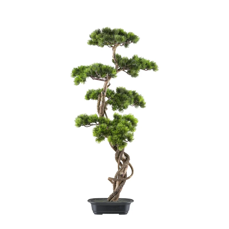 Gasper Bonsai Artificiale 90x40 cm con Vaso in Plastica