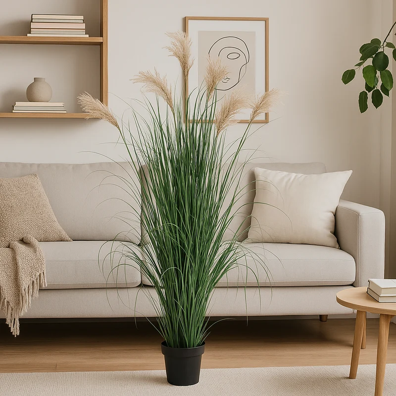 EDG Enzo De Gasperi Pianta Artificiale Festuca con Vaso H160 cm