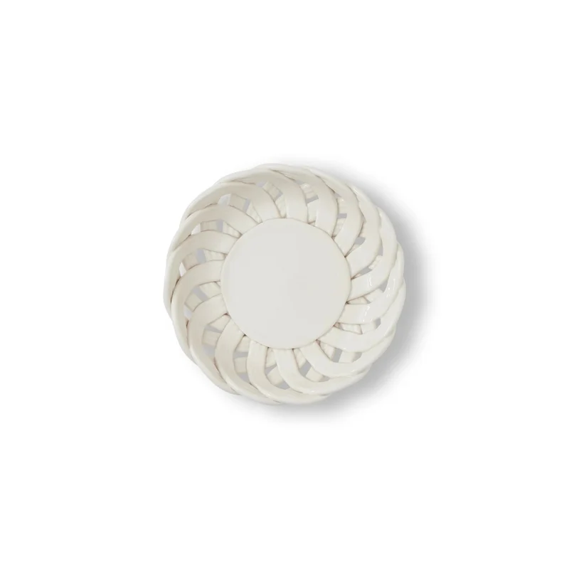 Bitossi Cestino Piccolo a Fettuccia D16,5 cm in Ceramica