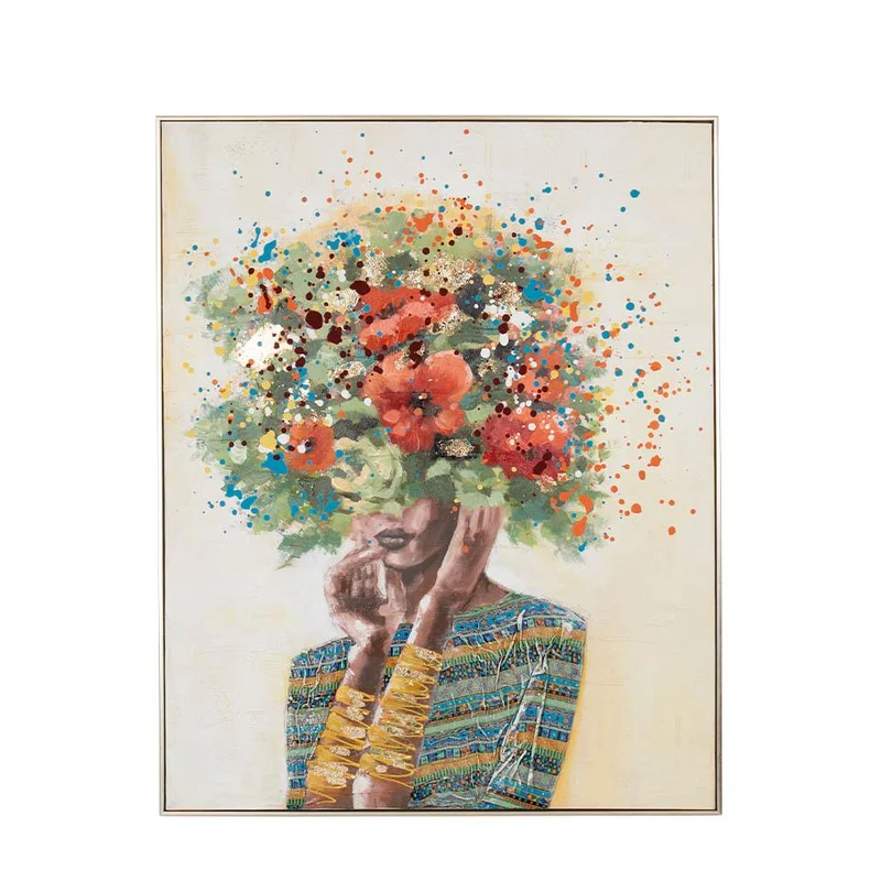 L'Oca Nera Quadro con Cornice 82X102 cm con applicazione foglia d'oro