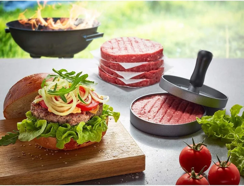 Gefu Stampo pressa per Hamburger BBQ in Acciaio