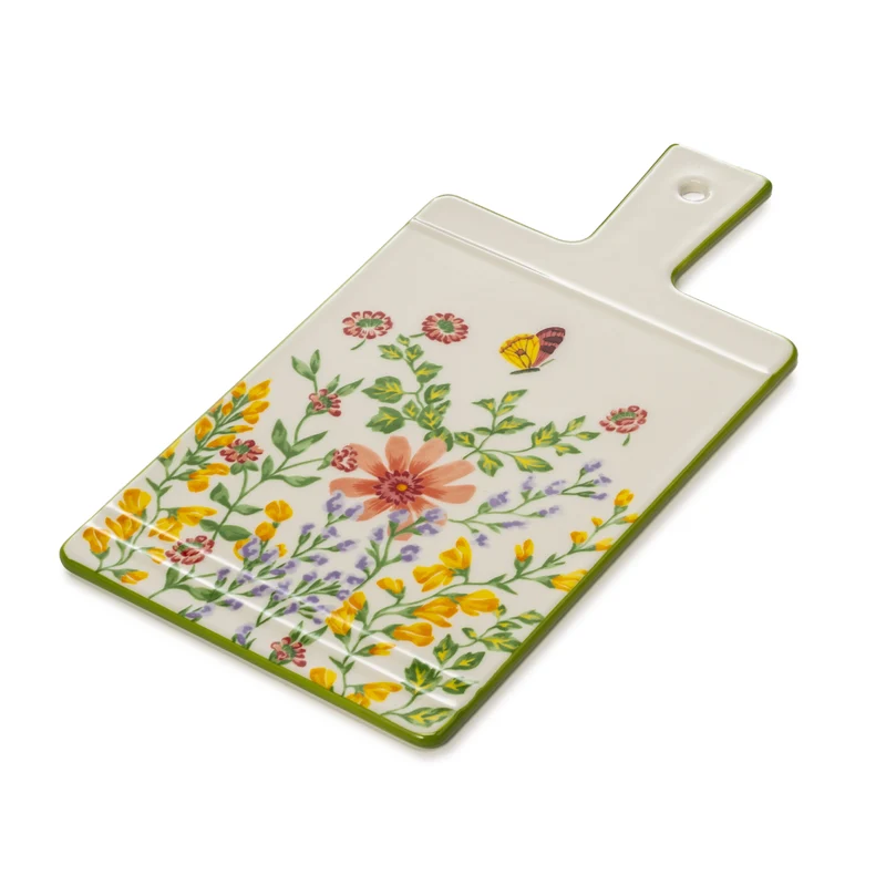 Lamart Tagliere Bouquet D37 cm in Porcellana