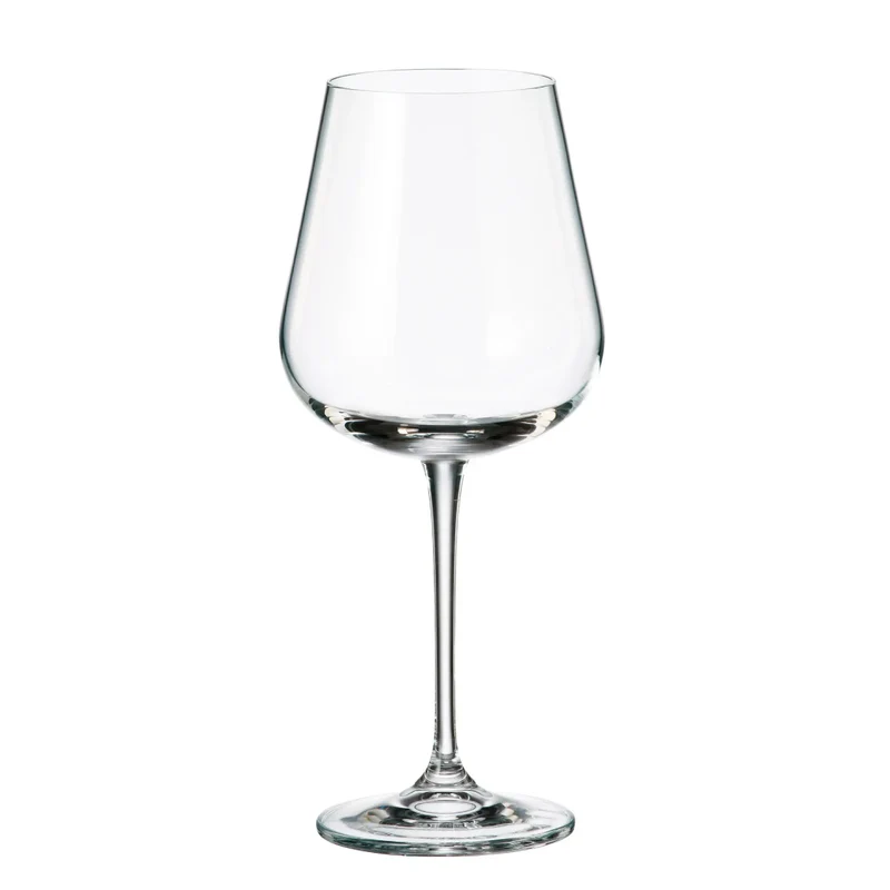 Crystal Bohemia Set 6 Calici Vino Rosso Ardea 540ml in Vetro