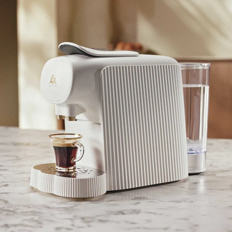 Alessi Macchina da Caffè Espresso Capsule Plissè Bianco